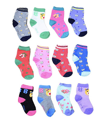 ISAKAA Baby Socks from Just Born to 8 Years- Pack of 4, 6, 8 and 12