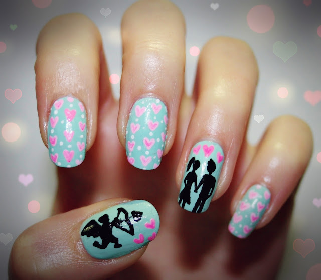 Valentine Day Nail Art