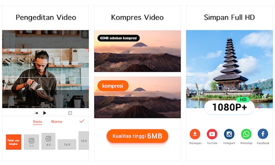 Aplikasi untuk memotong video di HP