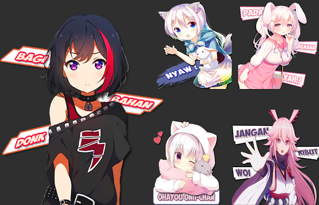  Download  Stiker  WhatsApp  Versi Anime  Part 2