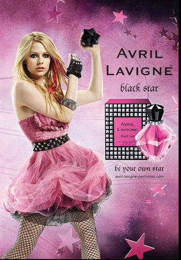 Avril Lavigne Perfume Bottle. rock star Avril Lavigne.