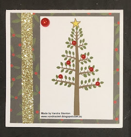 #CTMHVandra, #CTMHTisTheSeason, Christmas, trees, pearls, Christmas tree, gift card, gifts, 4x4, Stamp of the Month, SOTM, stamping, 