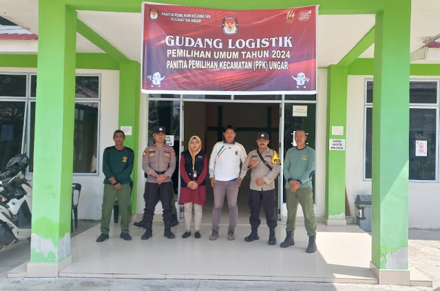 Kapolres Karimun Ikut Turun Melakukan Pengamanan Penyimpanan Surat Suara ke Gudang Logistik PPK