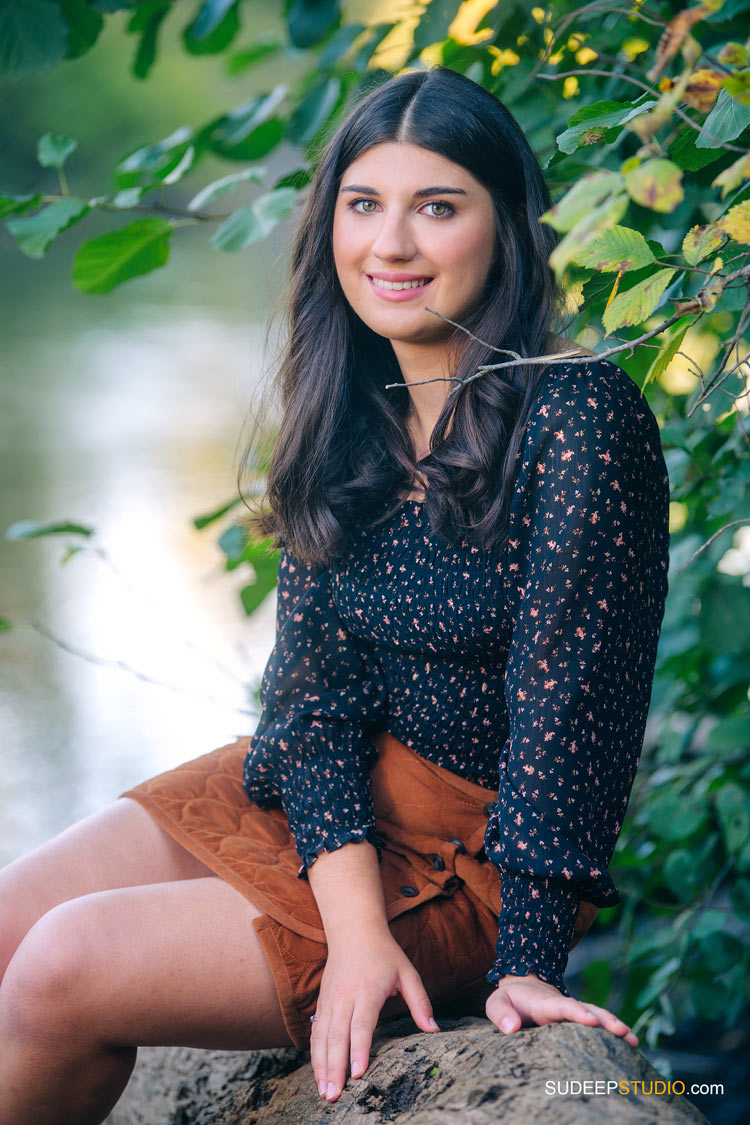 Senior Pictures for Girls in Skyline High School in Nichols Arboretum Nature by SudeepStudio.com Ann Arbor Senior Portrait Photographer