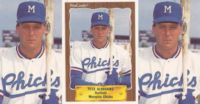 Pete Alborano 1990 Memphis Chicks card