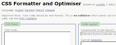 CSS Formatter and Optimiser