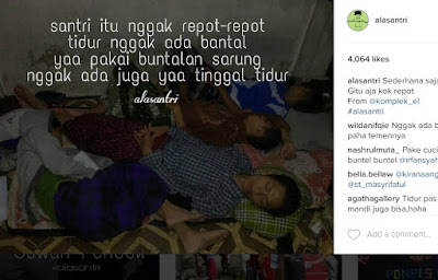 Jangan Ngaku Santri Kalau Belum Follow Instagram Ini. Dijamin Kenangan Kamu Pernah Nyantri Akan Terulang Kembali