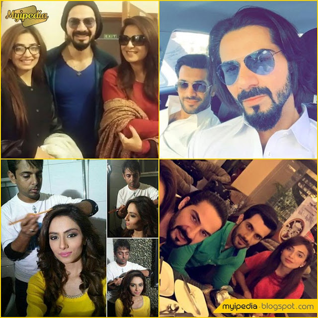 Meet The Cast Tere Mere Rishta On Set Pictures Geo Tv