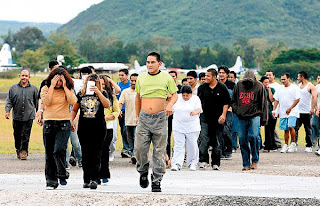 planeload of Honduran deportees