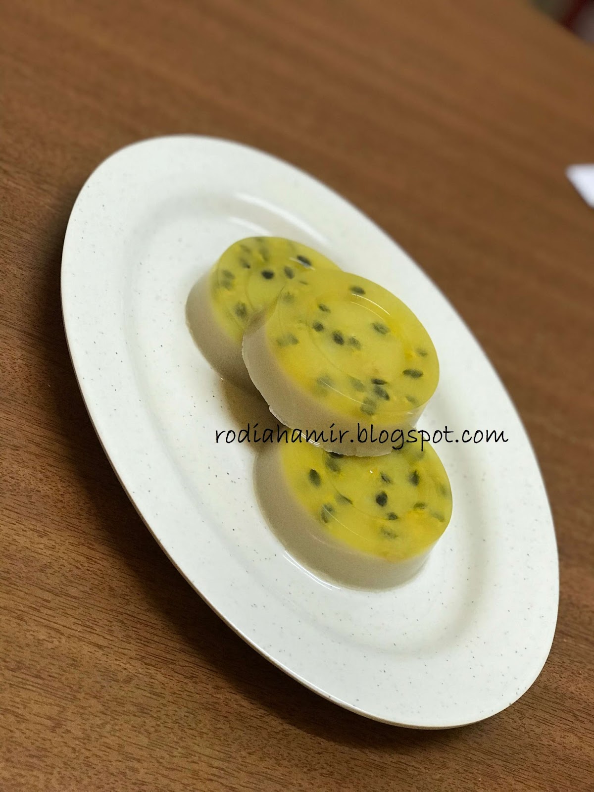 Resepi Puding Buah Markisa