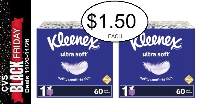 Kleenex Facial Tissue CVS Coupon Deal