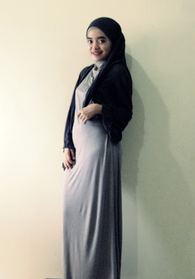 hijab trendy dengan short cardigan