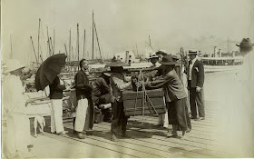 Porteadores de equipaje Hong Kong 1890