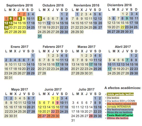 CALENDARIO ESCOLAR