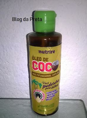 Rotina de nutrição com óleo de coco da Embelleze