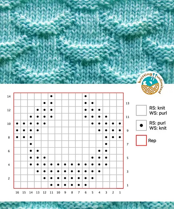 The Scales stitch is a gorgeous and uncomplicated stitch that solely necessitates knit and purl combinations.