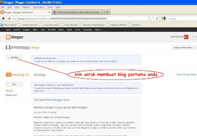 buat blog pertama anda