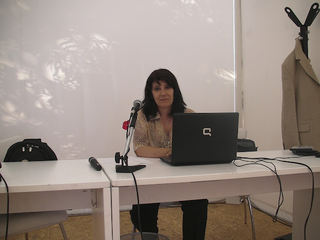 Cinzia Ligas durante la presentazione a Digital Expo 2009