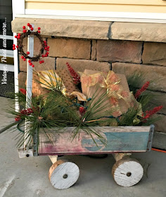 Vintage, Paint and more...  vintage Pepsi wagon decorated for Christmas