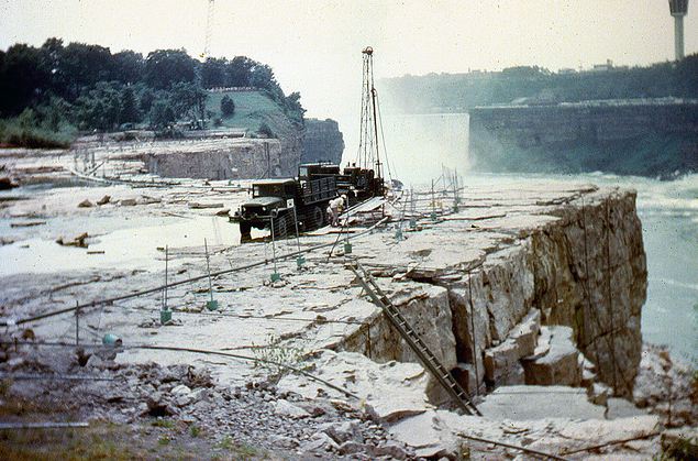 Cuando las Cataratas del Niágara se secaron