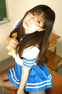 Chocoball Cosplay as Takara Miyuki Seifuku from Lucky Star