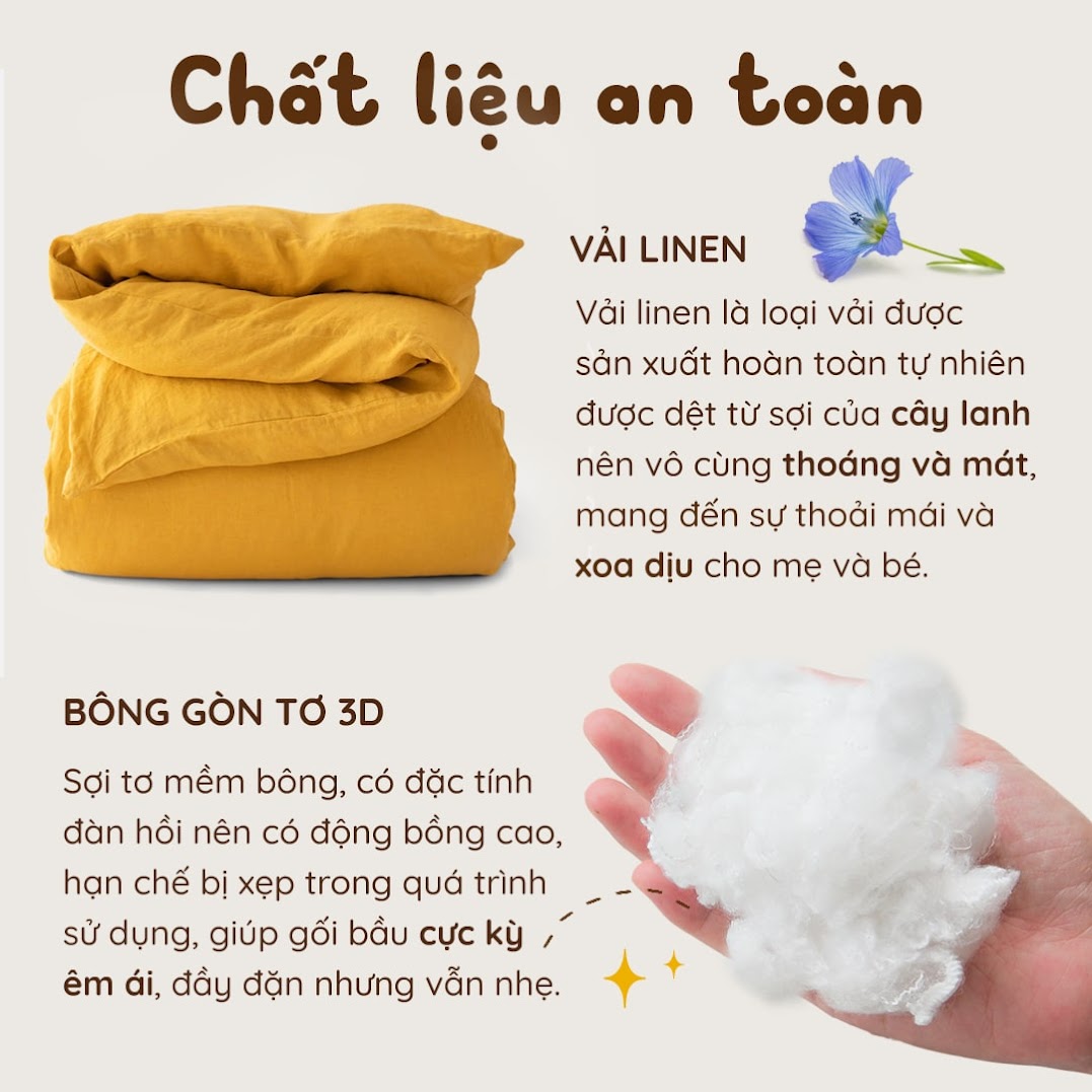 [A159] Gối ôm dành cho bà bầu tốt nhất Hà Nội - Gối bầu đậu khuyết