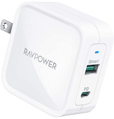 RAV Power 61W dual port charger