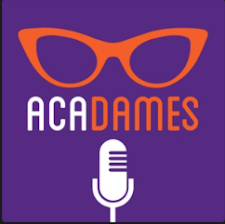 Purple AcaDames Podcast Logo