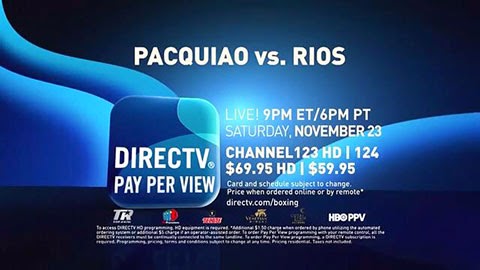Pacquiao vs Rios Live Pay Per View Provider USA PPV TV