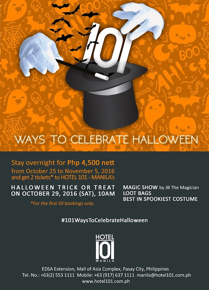 101 ways to celebrate Halloween at Hotel 101 Manila 