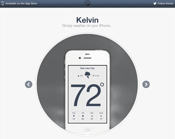 Kelvin iphone app website