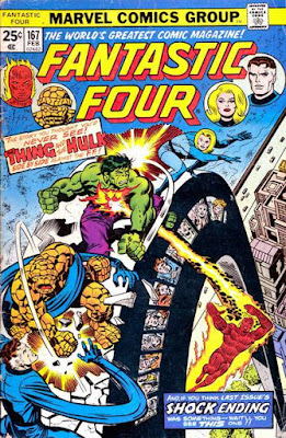 Fantastic Four #167, the Thing and the Hulk team up