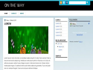 On The Way Blogger Template