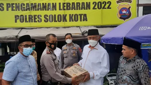 H+1 Idul Fitri, Gubernur Sumbar Tinjau Posko Pengamanan Lebaran