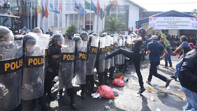 Pastikan Pemilu Berjalan Kondusif, Polres Bulukumba Gelar Simulasi Sispamkota