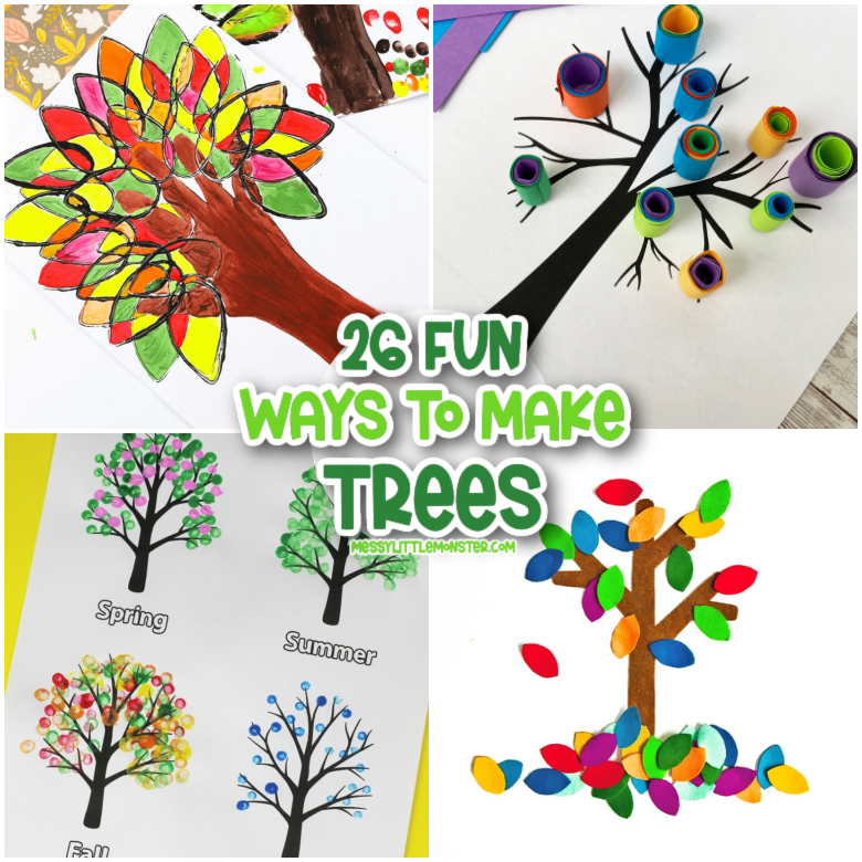 Tree crafts and art projects for kids