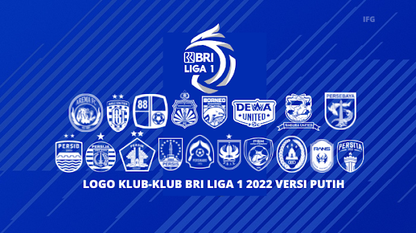 Logo Klub BRI Liga 1 2022 Versi Putih Format PNG