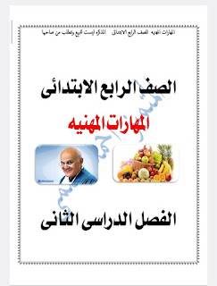 مذكرة شرح وتمارين مهارات مهنية الصف الرابع الترم الثانى الأستاذ المتميز أحمد حلمى