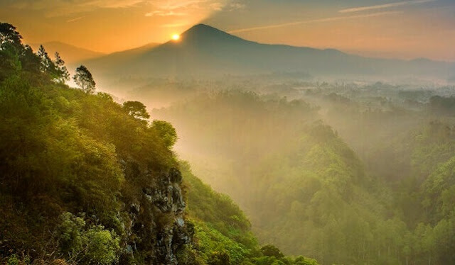 Enjoying the View from the Cliff Keraton of the Bandung Palace