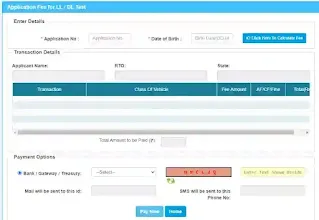 Driving License Online Apply