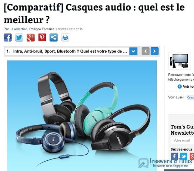 Le site du jour : Comparatif des meilleurs casques audio