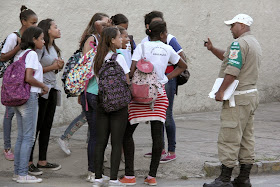 Alunos da rede pública contam com o apoio do projeto Ronda Escolar, executado pela Guarda Civil Municipal