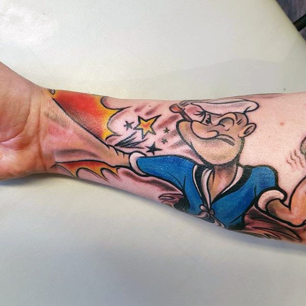 60 incríveis tatuagens do Popeye - Veja e inspire-se!