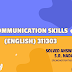 Communication Skills (English) 311303 : Solved workbook