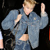 Miley Cyrus looked in denim outfit