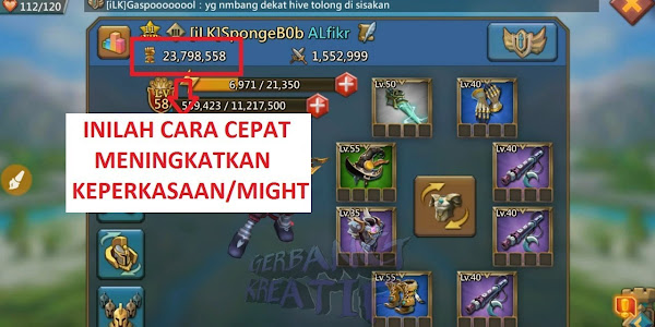 Cara Cepat Menaikkan Might Di Game Lord Mobile