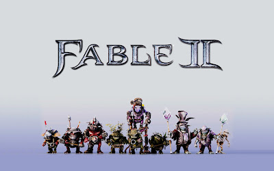 Fable III Characters and Logo HD Wallpaper