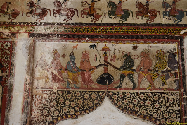 Paintings of Raja Mahal, Orchha