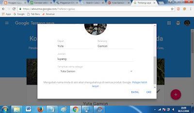 Cara Menganti Nama Akun Google plus