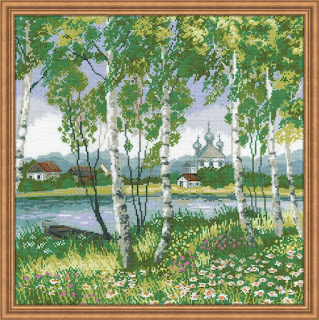 Cross-stitch Riolis 1436 «Birch grove»